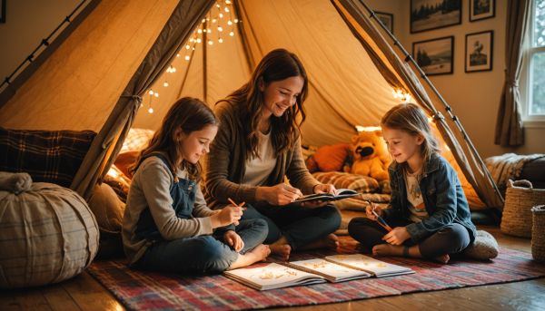 Comment occuper les enfants un jour de pluie sous la tente