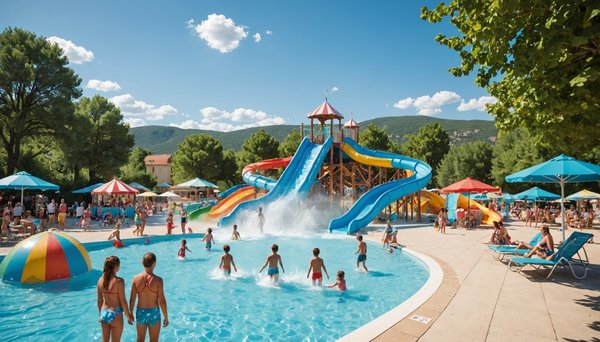 Passez des vacances d'été inoubliables au parc aquatique du Camping Terra Verdon !